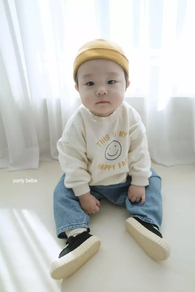 Party Kids - Korean Baby Fashion - #babylifestyle - Smile Sweatshirt - 9