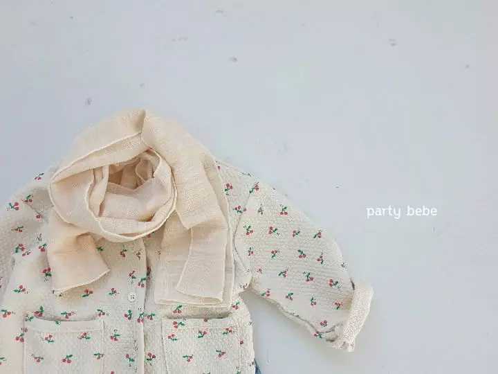 Party Kids - Korean Baby Fashion - #babyoninstagram - Cherry Cardigan - 3