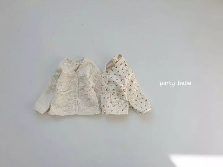 Party Kids - Korean Baby Fashion - #babyoninstagram - Cherry Cardigan - 4