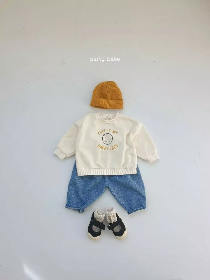 Party Kids - Korean Baby Fashion - #babyootd - Smile Sweatshirt - 11