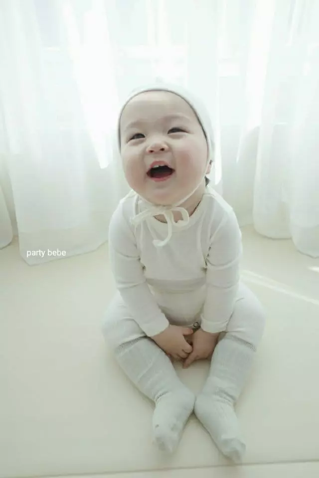 Party Kids - Korean Baby Fashion - #onlinebabyshop - Vienna Bodysuit with Pants Bonnet