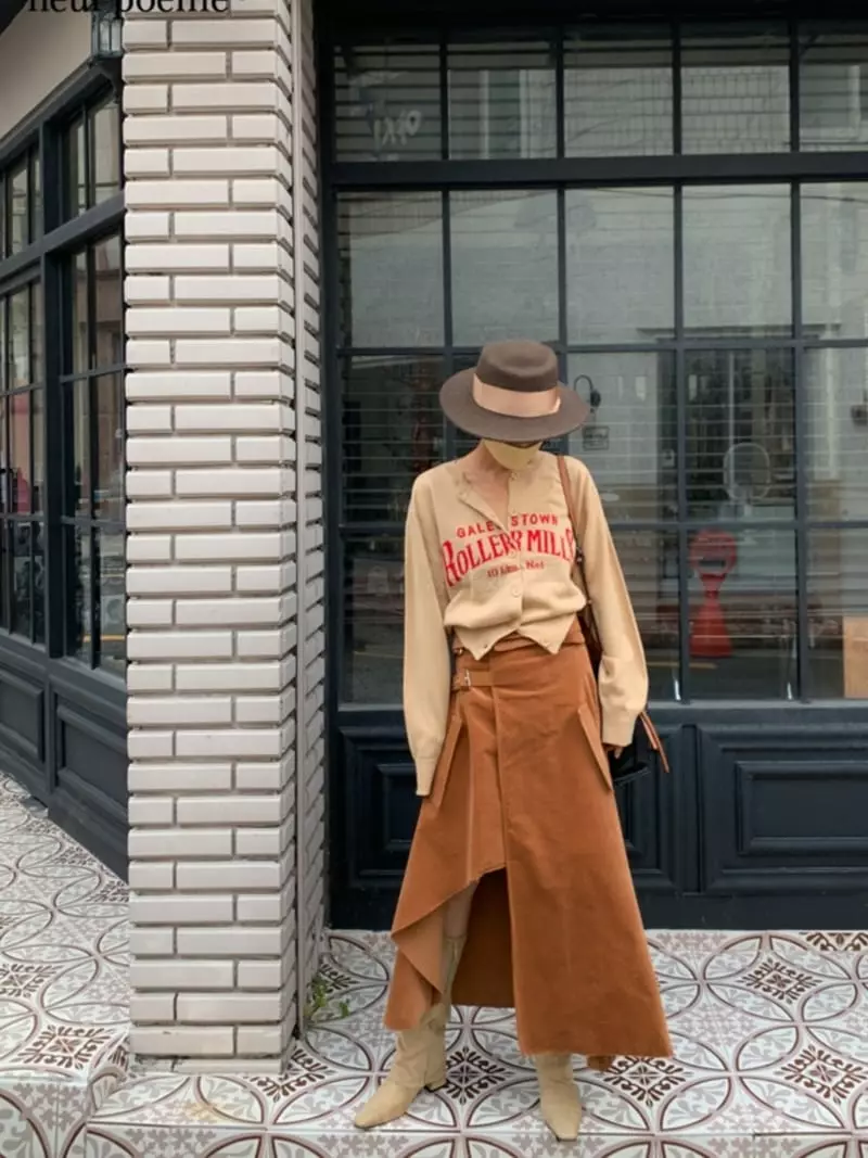 Pb - Korean Women Fashion - #pursuepretty - Suede Buckle Skirt - 2