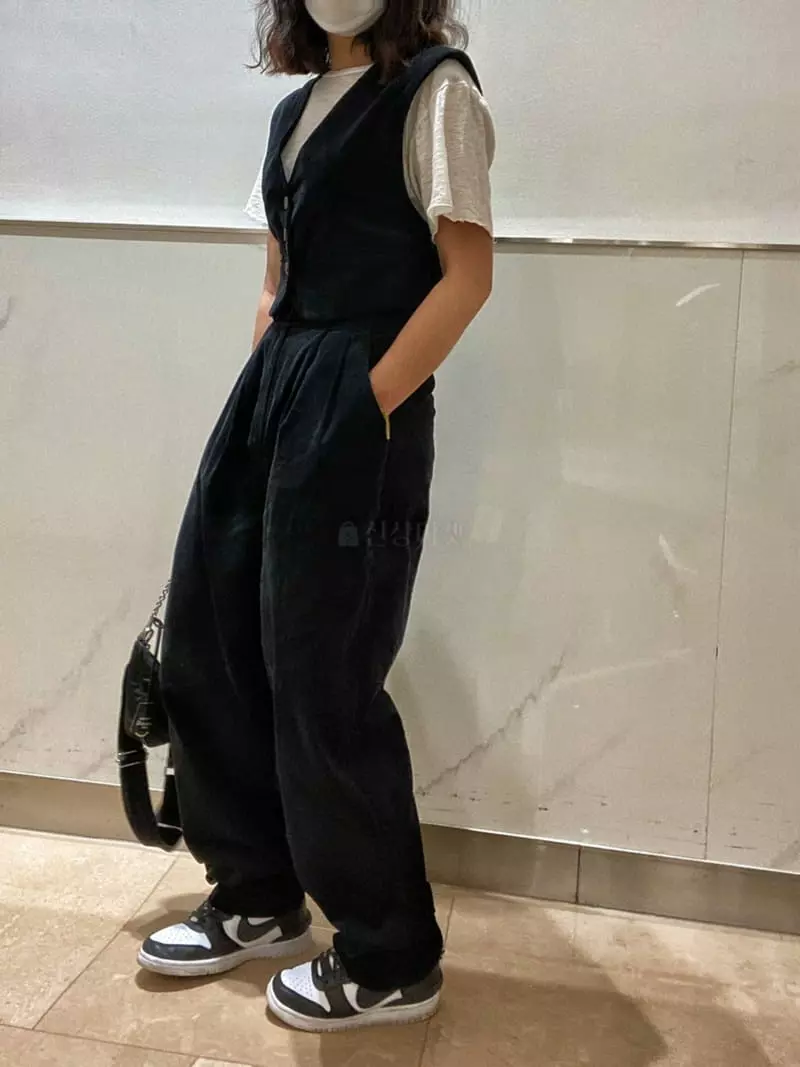 Pb - Korean Women Fashion - #restrostyle - B Corduroy Pants - 2