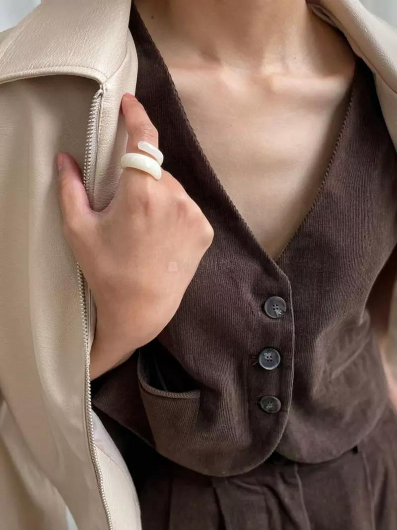 Pb - Korean Women Fashion - #restrostyle - B Corduroy Vest