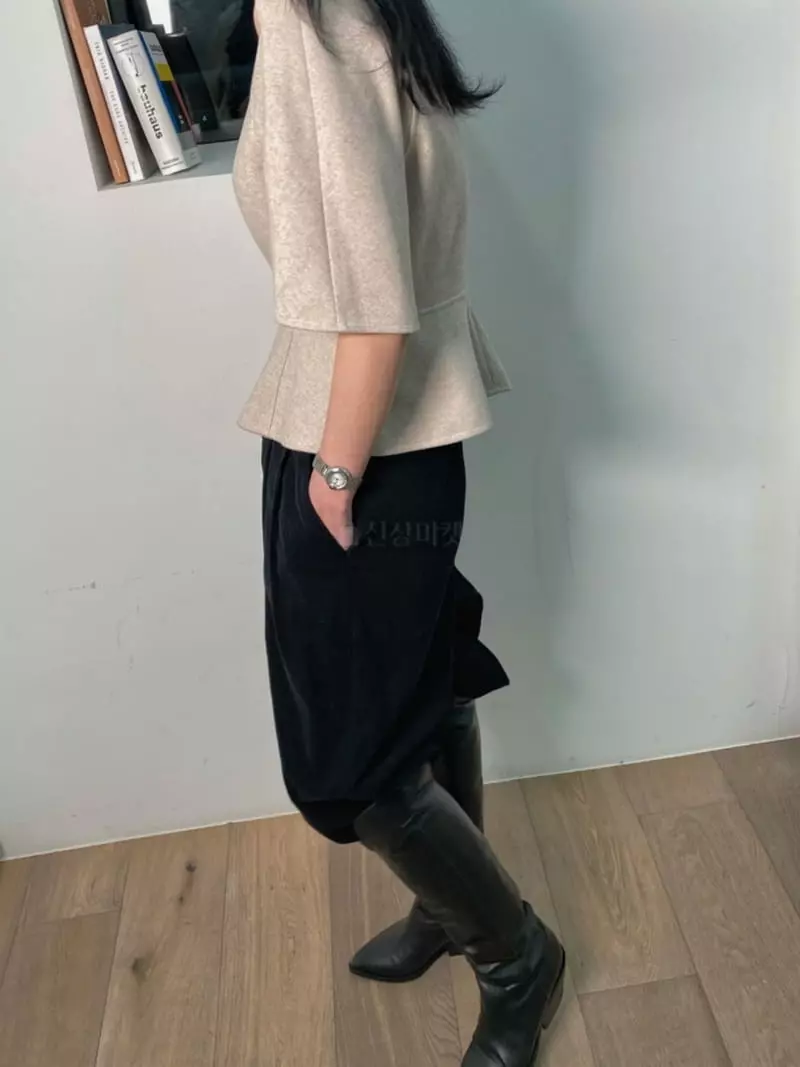 Pb - Korean Women Fashion - #romanticstyle - B Corduroy Pants - 4