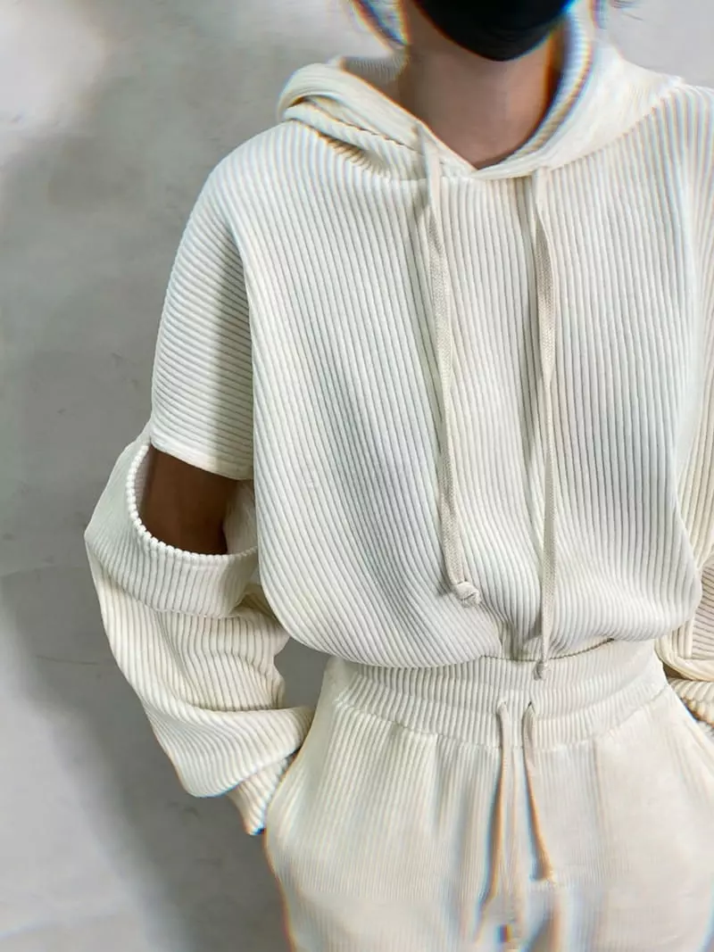Pb - Korean Women Fashion - #womensfashion - Belloa Open Hoody Tee - 3