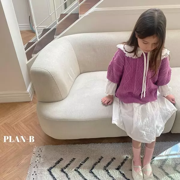 Plan B - Korean Children Fashion - #Kfashion4kids - Twist Short Sleeves Knit Tee