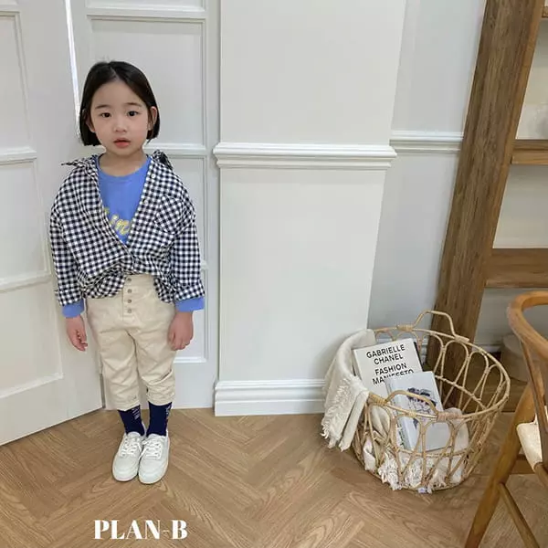 Plan B - Korean Children Fashion - #Kfashion4kids - Span Kid Button Pants - 6