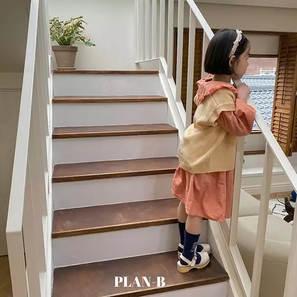 Plan B - Korean Children Fashion - #childofig - Button Knit Vest - 8
