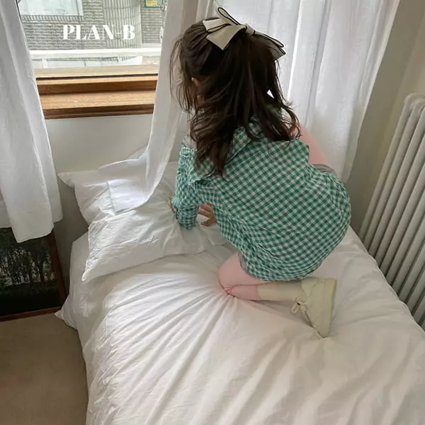 Plan B - Korean Children Fashion - #childrensboutique - Square Shape Check Shirt - 2