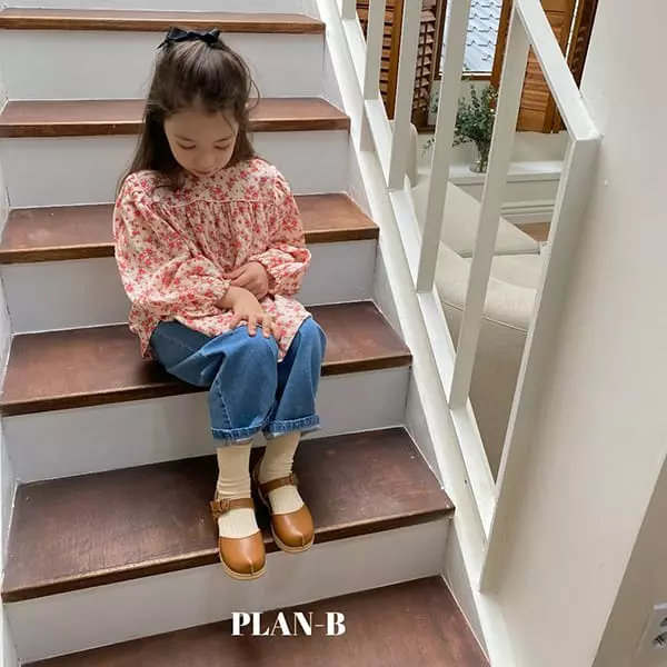 Plan B - Korean Children Fashion - #childrensboutique - Rose Flower Stripes Blouse