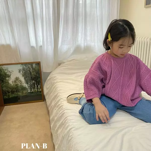 Plan B - Korean Children Fashion - #designkidswear - Twist Short Sleeves Knit Tee - 9
