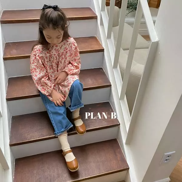 Plan B - Korean Children Fashion - #designkidswear - Rose Flower Stripes Blouse - 2