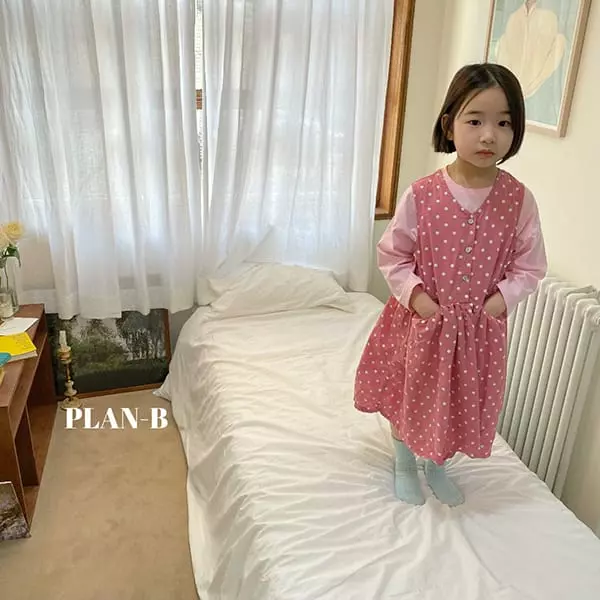 Plan B - Korean Children Fashion - #designkidswear - Dot Pocket Sleeveless One-piece - 9