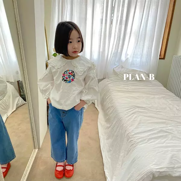 Plan B - Korean Children Fashion - #discoveringself - Circle Embroidery Blouse - 8
