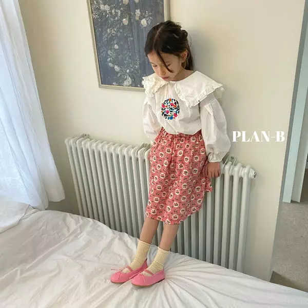 Plan B - Korean Children Fashion - #kidsshorts - Mini Flower Skirt - 8