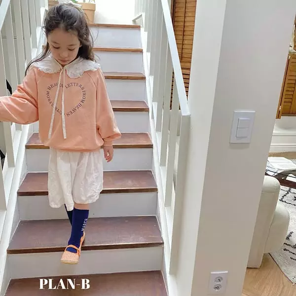 Plan B - Korean Children Fashion - #kidsshorts - Hear Paint Sweatshirt