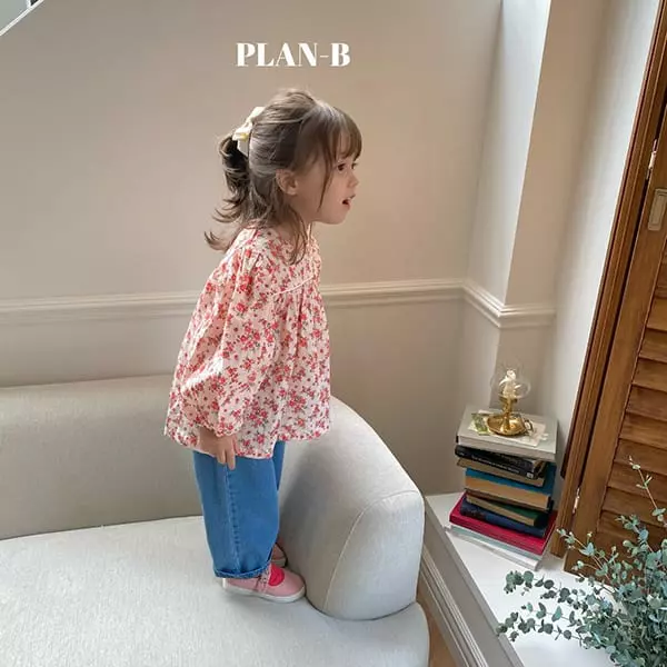 Plan B - Korean Children Fashion - #kidzfashiontrend - Rose Flower Stripes Blouse - 7