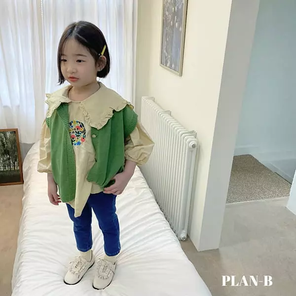 Plan B - Korean Children Fashion - #kidzfashiontrend - Circle Embroidery Blouse - 12