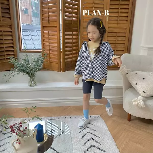 Plan B - Korean Children Fashion - #littlefashionista - Square Shape Check Shirt - 10