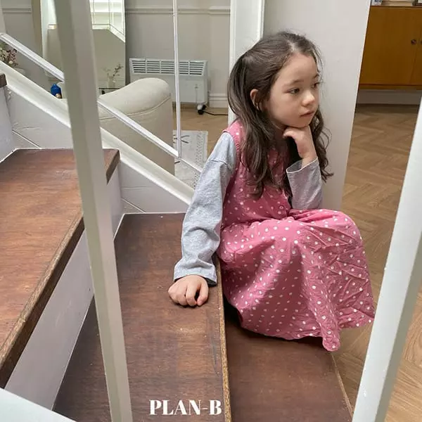 Plan B - Korean Children Fashion - #magicofchildhood - Dot Pocket Sleeveless One-piece