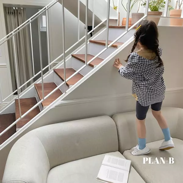 Plan B - Korean Children Fashion - #minifashionista - Square Shape Check Shirt - 12