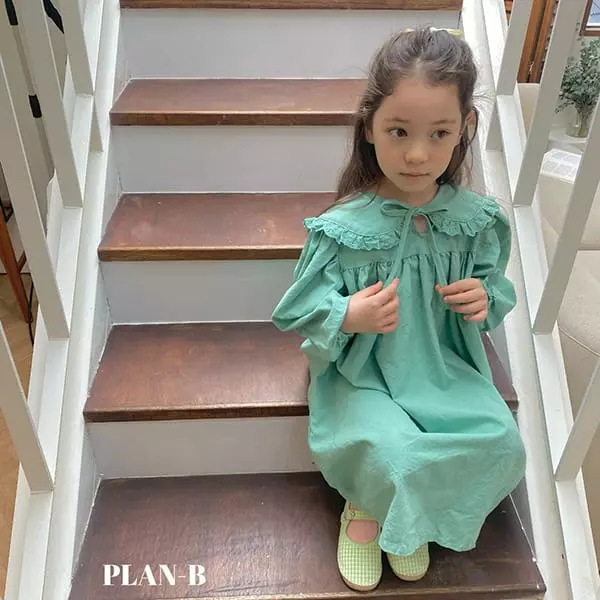 Plan B - Korean Children Fashion - #minifashionista - Circle Lace String One-piece