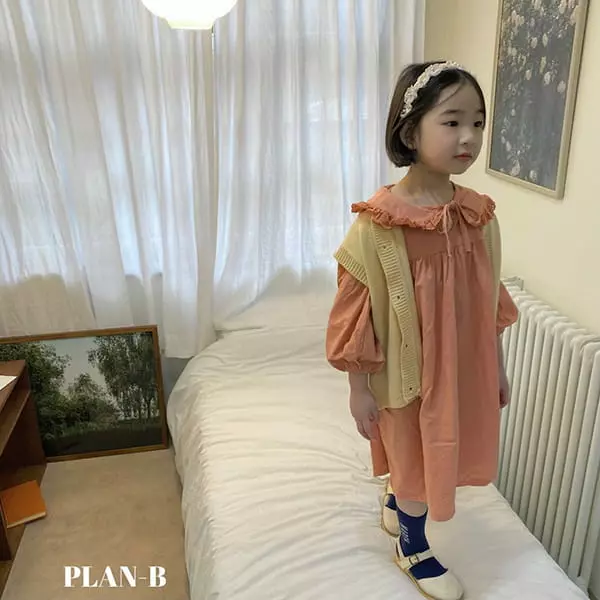 Plan B - Korean Children Fashion - #prettylittlegirls - Button Knit Vest - 6