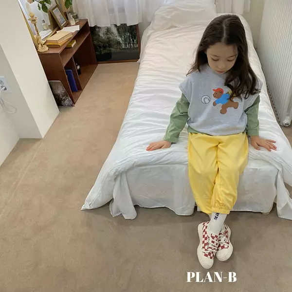 Plan B - Korean Children Fashion - #minifashionista - Baseball Bear Vset - 4