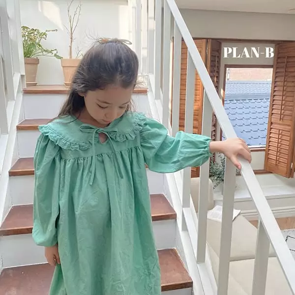Plan B - Korean Children Fashion - #prettylittlegirls - Circle Lace String One-piece - 2