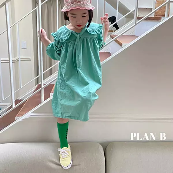 Plan B - Korean Children Fashion - #stylishchildhood - Circle Lace String One-piece - 5