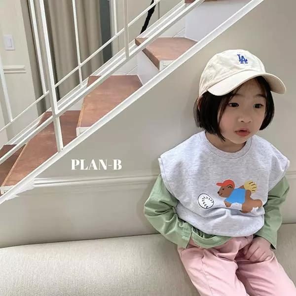 Plan B - Korean Children Fashion - #todddlerfashion - Baseball Bear Vset - 5