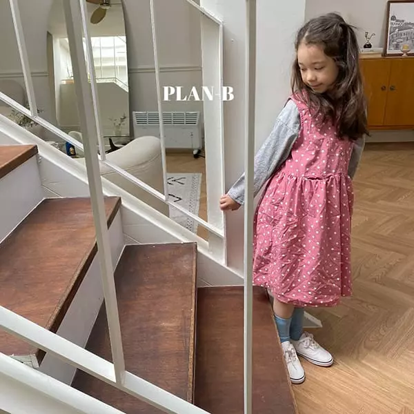 Plan B - Korean Children Fashion - #prettylittlegirls - Dot Pocket Sleeveless One-piece - 4