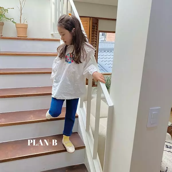 Plan B - Korean Children Fashion - #toddlerclothing - Circle Embroidery Blouse - 3
