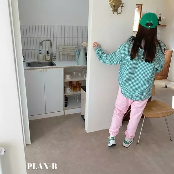 Plan B - Korean Women Fashion - #momslook - Mom Square Shape Check Shirt - 12