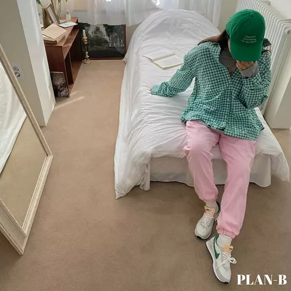 Plan B - Korean Women Fashion - #vintageinspired - Mom Heart Jogger Pants - 11