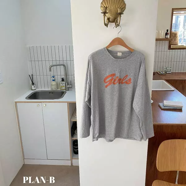 Plan B - Korean Women Fashion - #womensfashion - Mom Girls Paint Tee