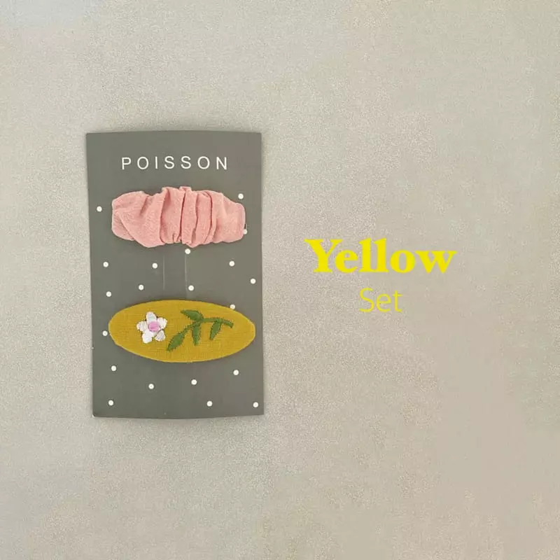 Poisson - Korean Children Fashion - #childofig - Embroidery Hairpin - 6