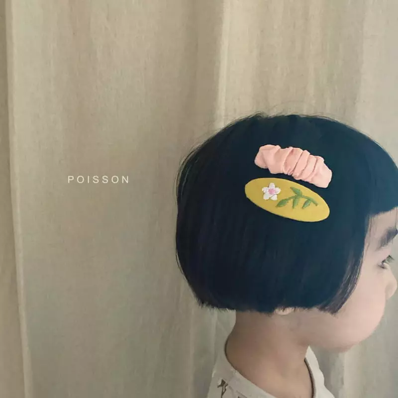 Poisson - Korean Children Fashion - #childrensboutique - Embroidery Hairpin - 7
