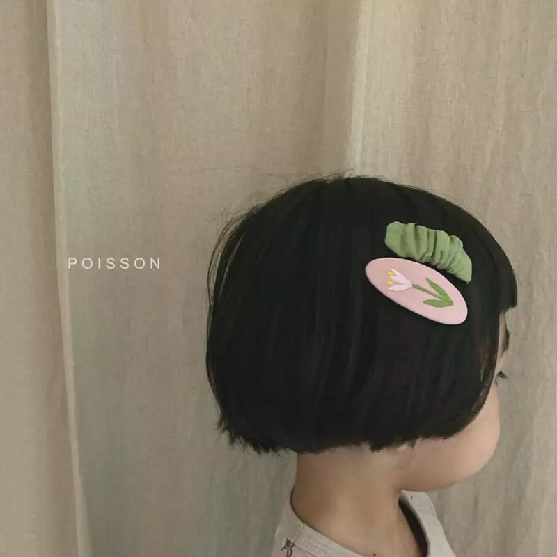 Poisson - Korean Children Fashion - #discoveringself - Embroidery Hairpin - 9