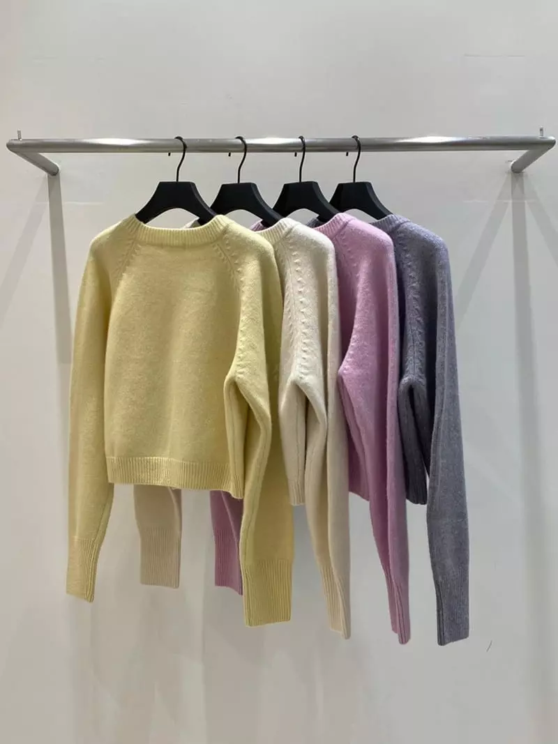 Refleur - Korean Women Fashion - #pursuepretty - Crop Knit Tee - 4
