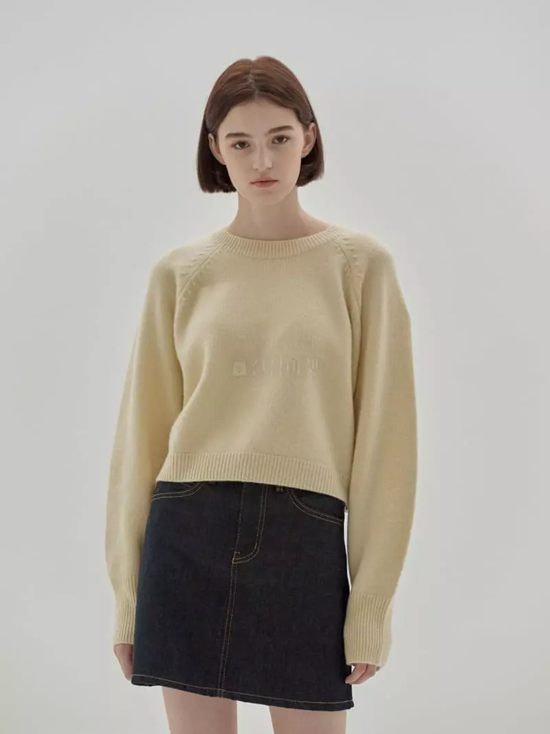 Refleur - Korean Women Fashion - #vintagekidsstyle - Crop Knit Tee - 2