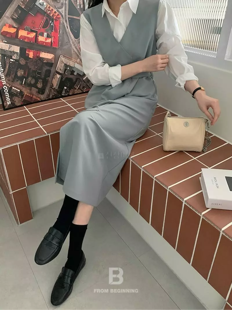 Renouveau - Korean Women Fashion - #momslook - Reversible One-piece - 3