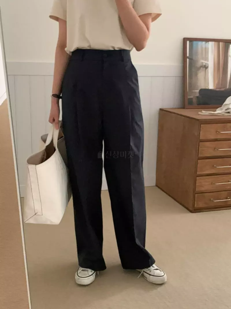 Renouveau - Korean Women Fashion - #womensfashion - Cotton Pants - 4