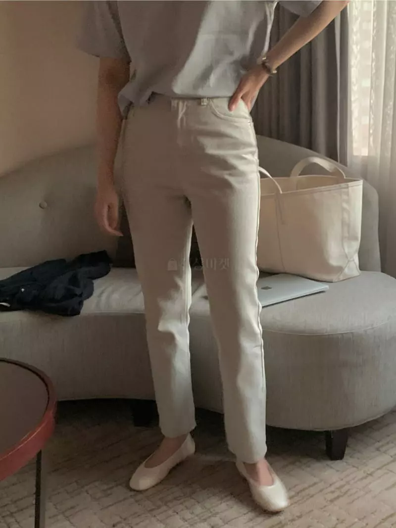 Renouveau - Korean Women Fashion - #momslook - Dying Jeans