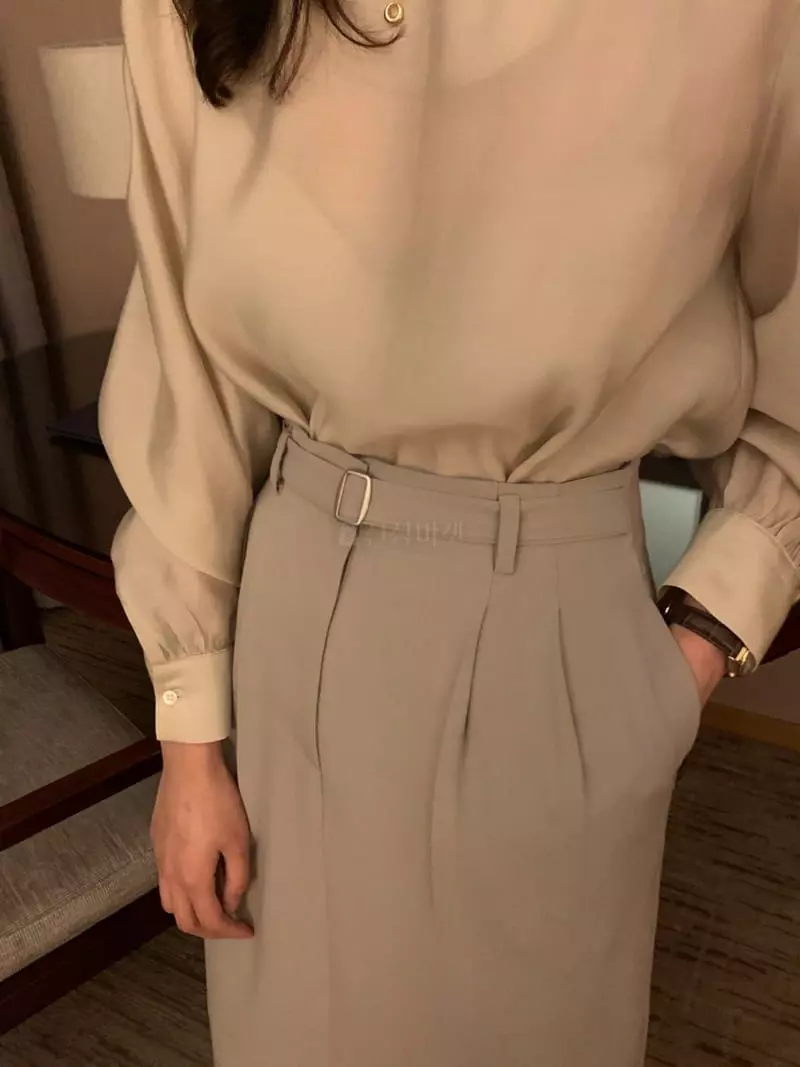 Renouveau - Korean Women Fashion - #womensfashion - Silky Blouse - 4