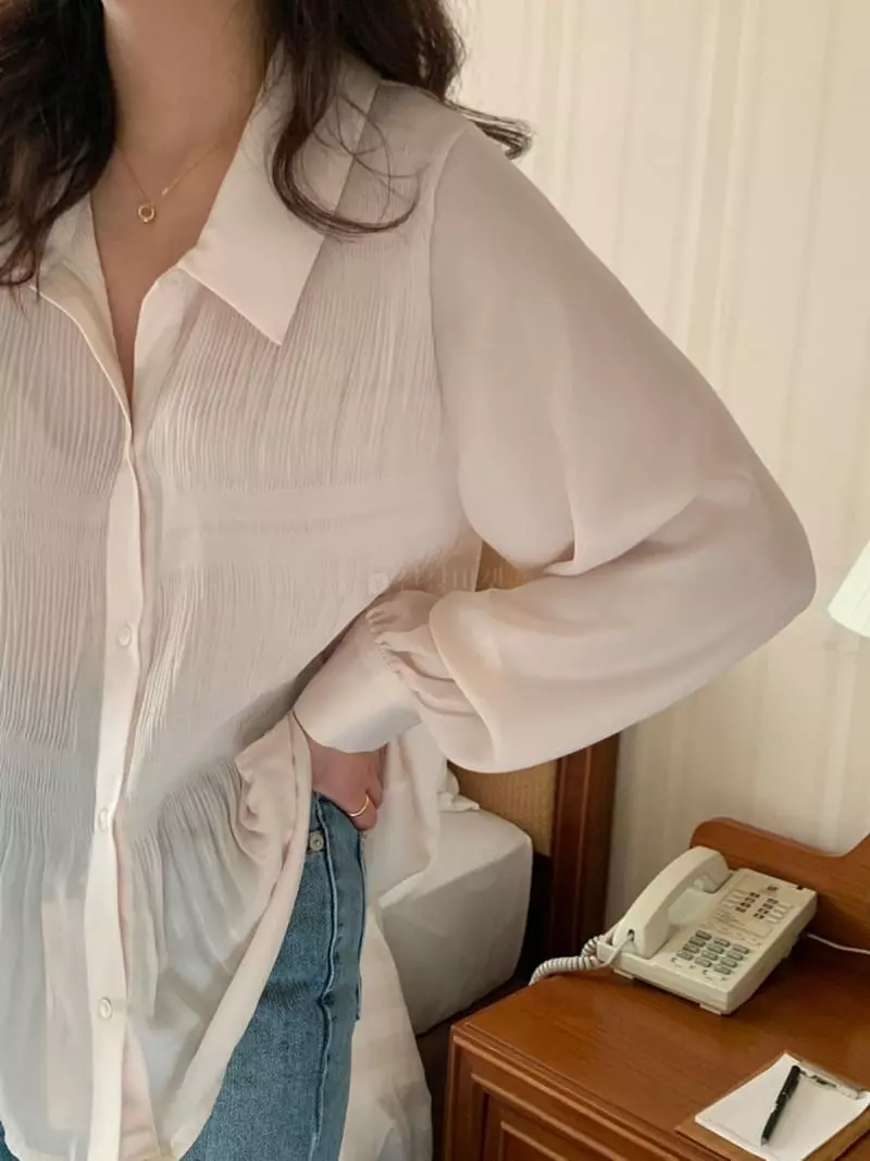 Renouveau - Korean Women Fashion - #vintagekidsstyle - Shuffle Blouse - 4