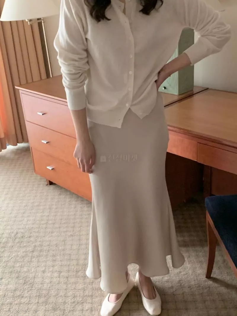 Renouveau - Korean Women Fashion - #shopsmall - Silk Skirt - 4