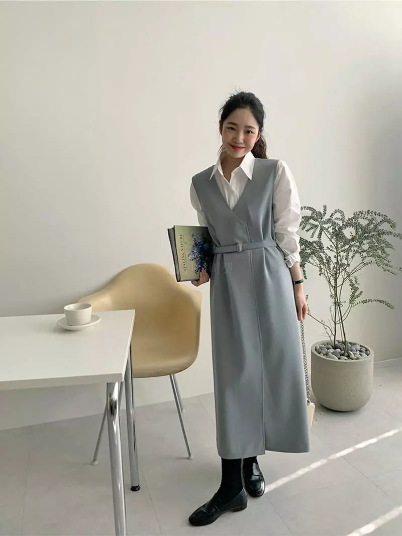 Renouveau - Korean Women Fashion - #momslook - Reversible One-piece - 4