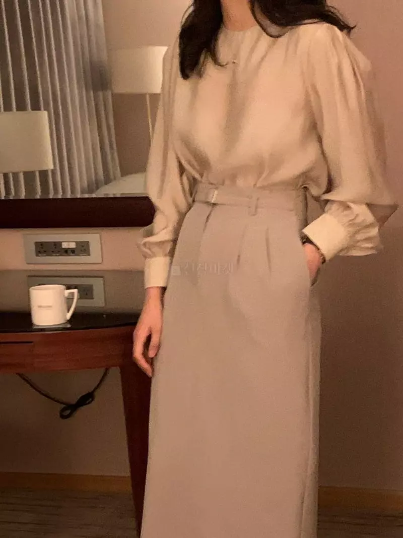 Renouveau - Korean Women Fashion - #womensfashion - Silky Blouse - 3